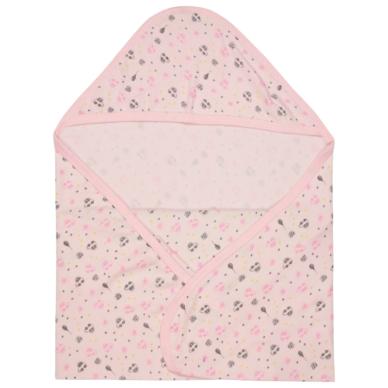 Bodycare Unisex Baby Printed Hooded Wrapper