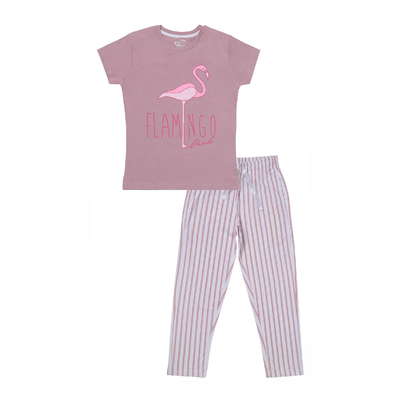Bodycare Girls Tshirt & Pajami Night Suit Set
