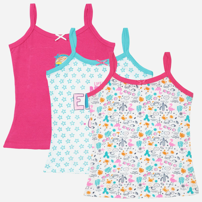 Bodycare Girls Vest Sleeveless Pack Of 3