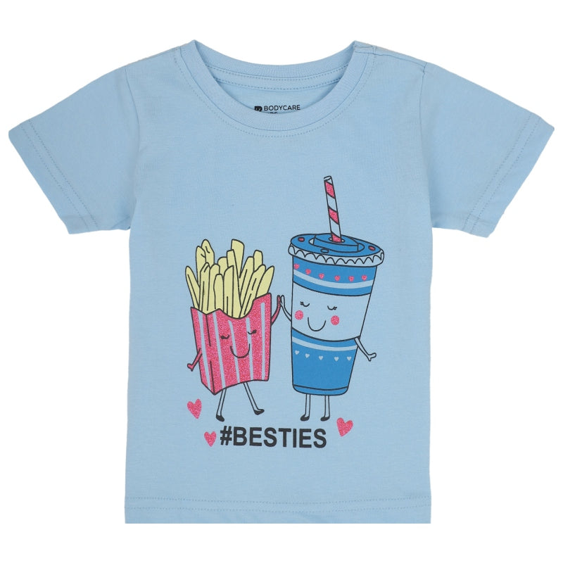Bodycare Girls Round Neck Half Sleeves T-Shirt
