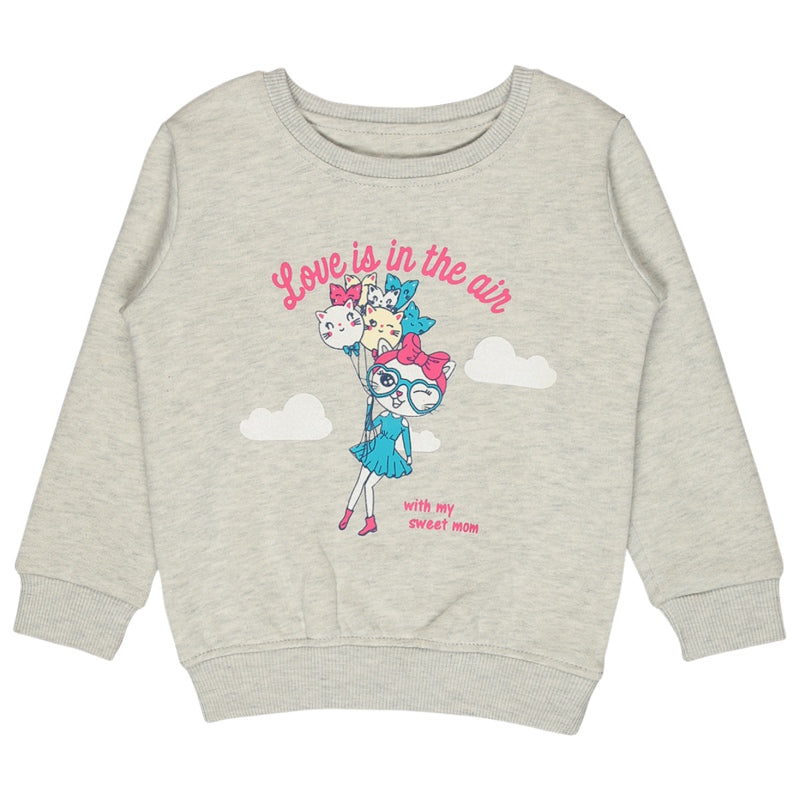 Bodycare Girls Fleece Round Neck Full Sleeves Sweat Shirt