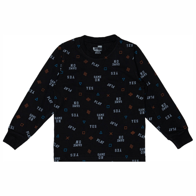 Bodycare Boys Round Neck Full Sleeves Printed Tshirt