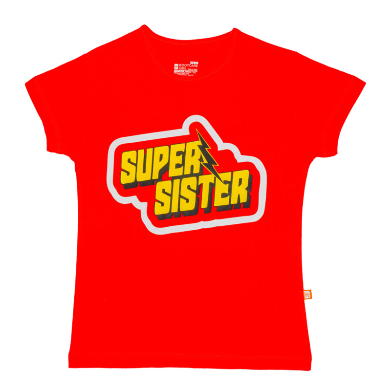 Bodycare Girls Round Neck Half Sleeves Rakhi Tshirt