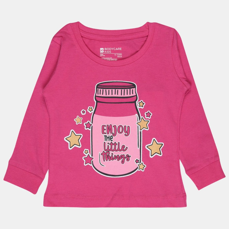 Bodycare Girls Tshirt Round Neck Full Sleeves Solid Pack Of 1