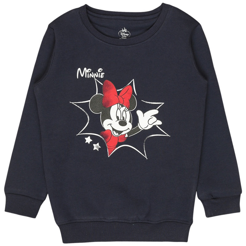 Bodycare Girls Fleece Minnie & Friends Printed Sweat Shirt