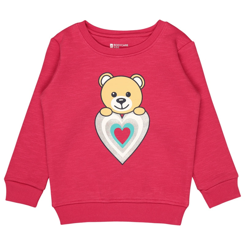 Bodycare Girls Fleece Round Neck Full Sleeves Sweat Shirt