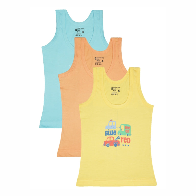 Bodycare Unisex Baby Round Neck Sleeveless Vest Pack Of 3