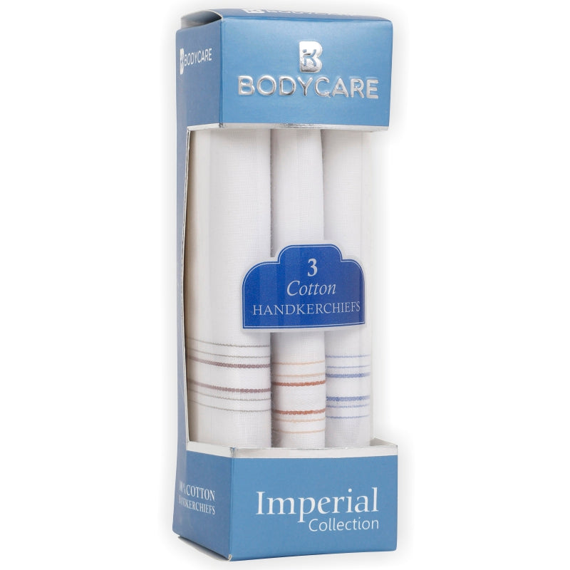 Bodycare Mens Cotton Handkerchief Pack Of 3