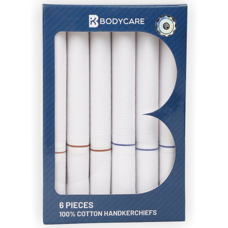 Bodycare Mens Cotton Handkerchief Pack Of 6