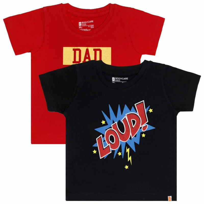 Bodycare Boys Round Neck Half Sleeves Tshirt Pack Of 2