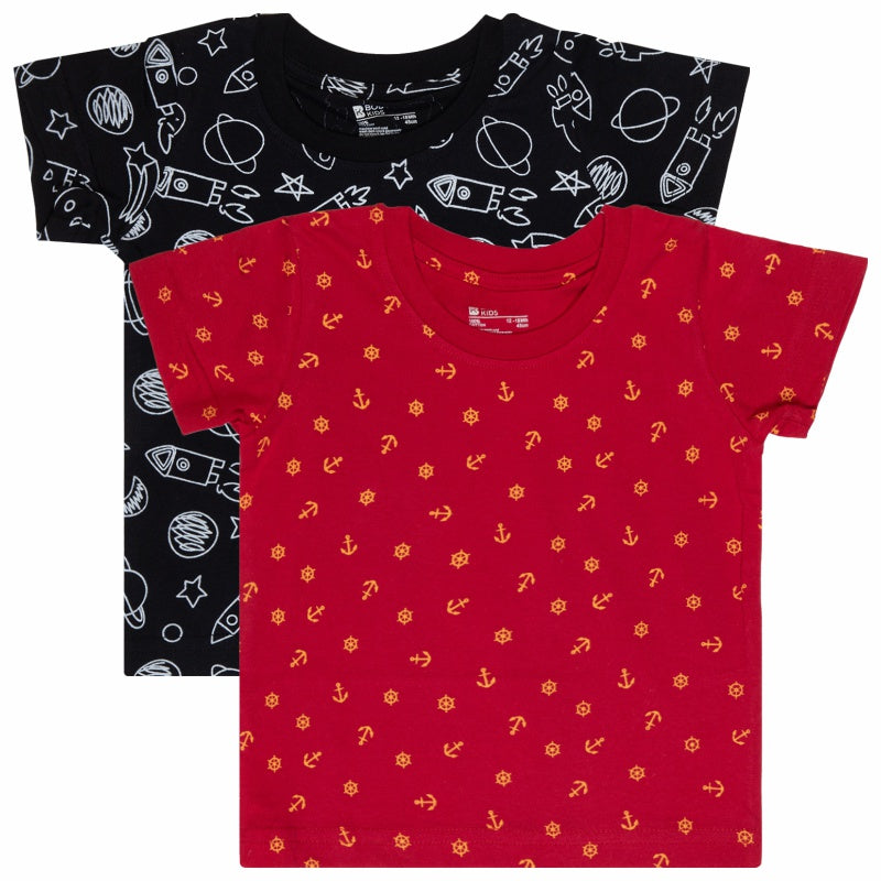Bodycare Boys Round Neck Half Sleeves Tshirt Pack Of 2