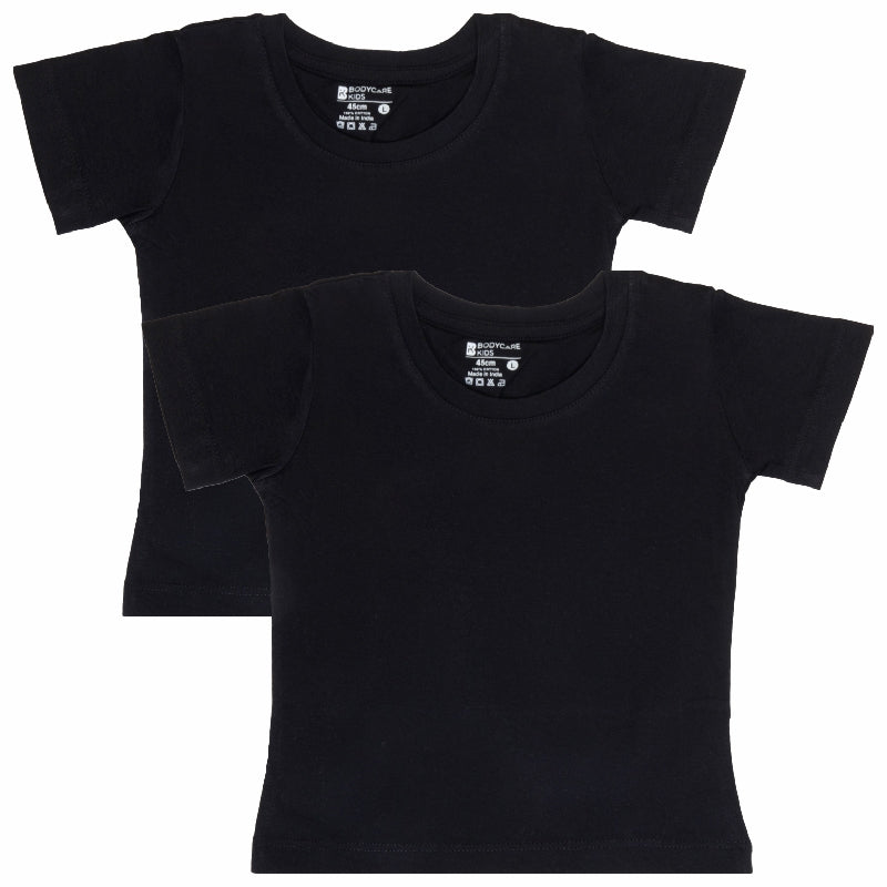 Bodycare Girls Round Neck Half Sleeves Tshirt Pack Of 2