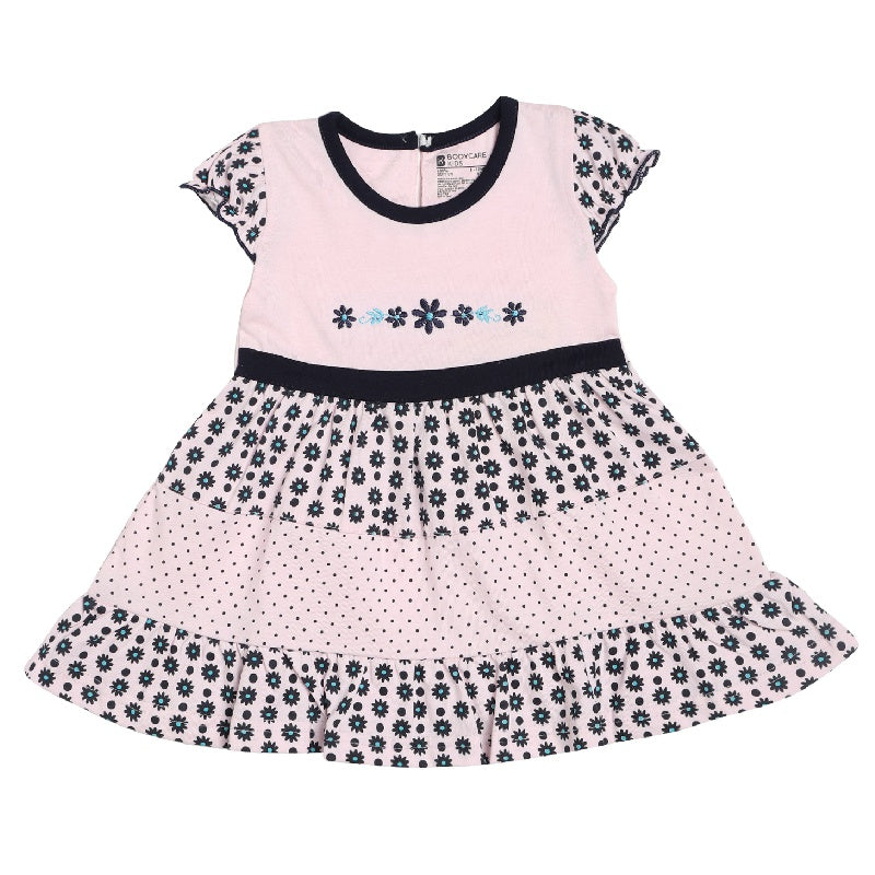 Bodycare Girls Cotton Half Sleeves Round Neck Frock