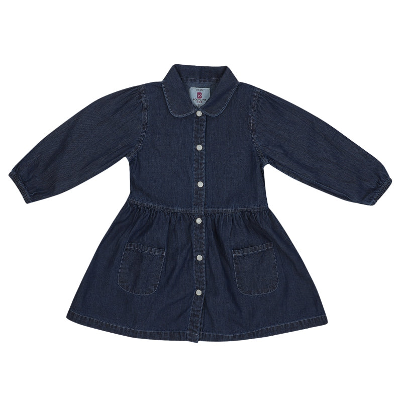 Bodycare Girls Cotton Frock Round Neck Full Sleeves