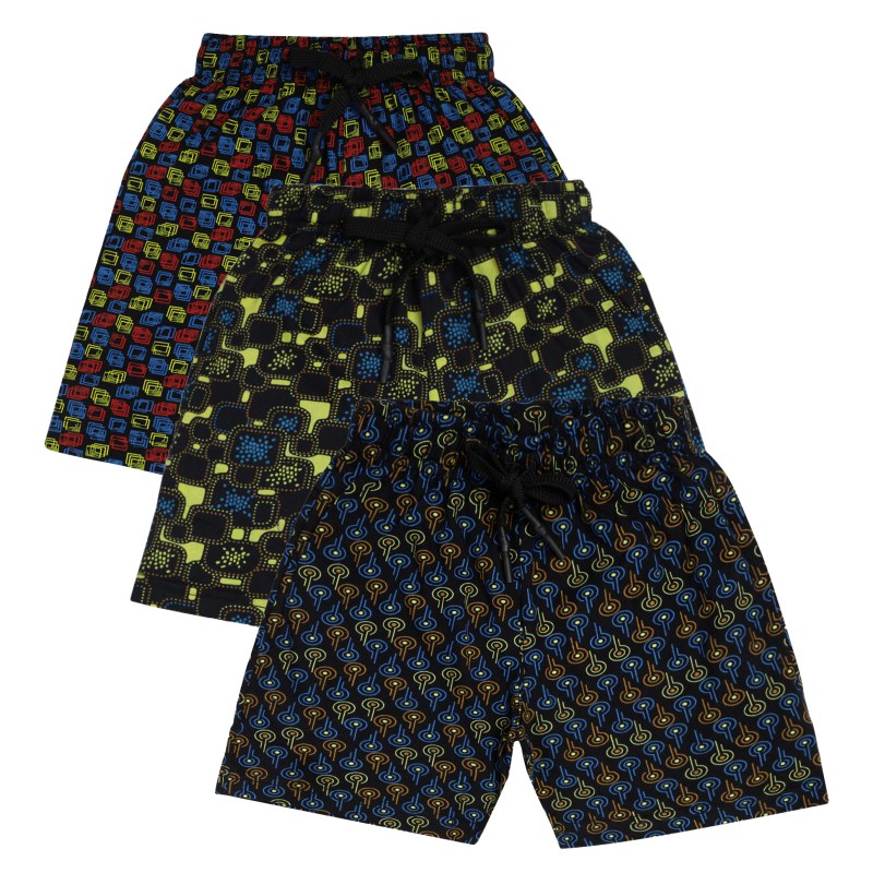 DYCA Boys Cotton Shorts Pack Of 3