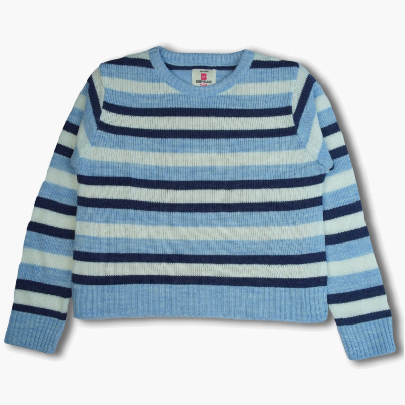 Bodycare Striped Sweater - Blue