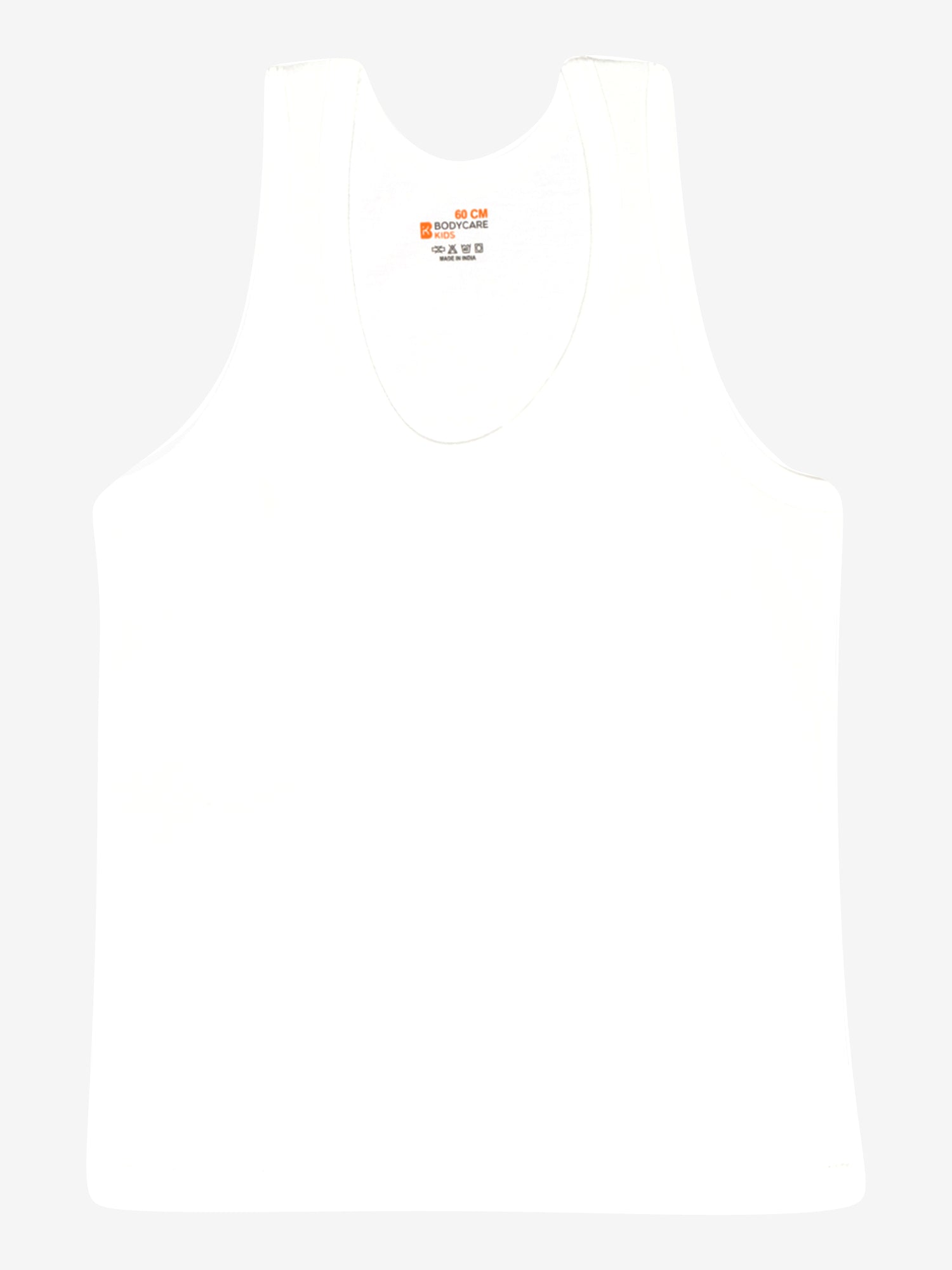 Bodycare Boys Vest Round Neck Sleeveless Pack Of 6 - White
