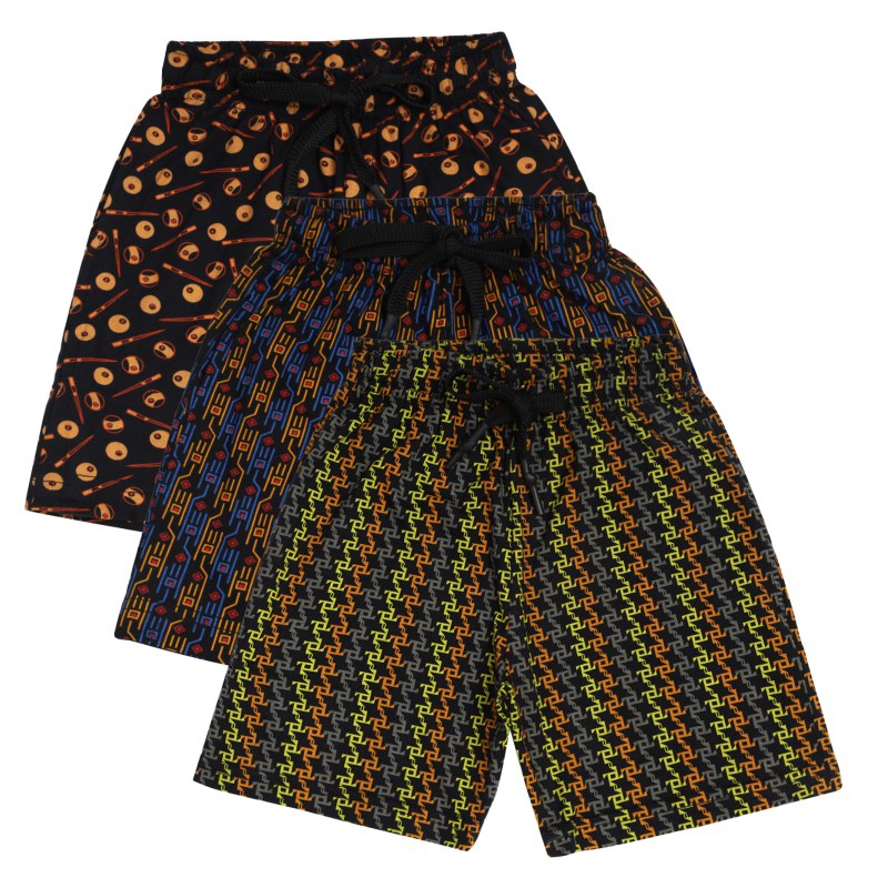DYCA Boys Cotton Shorts Pack Of 3