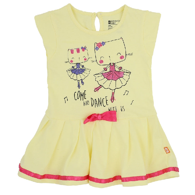 Bodycare Girls Cotton Half Sleeves Round Neck Frock