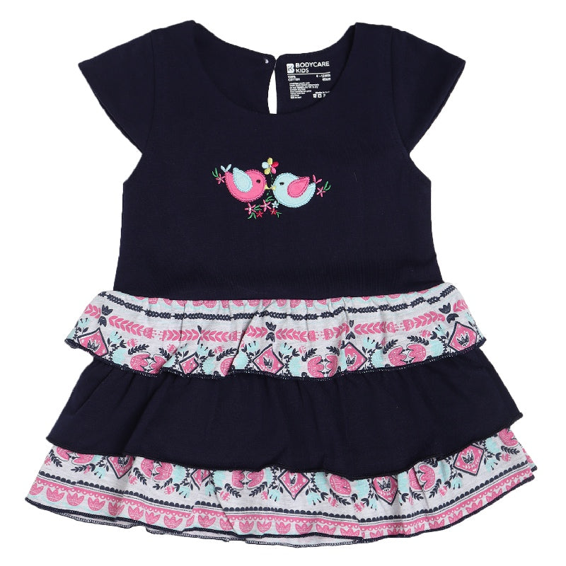 Bodycare Girls Cotton Half Sleeves Round Neck Frock