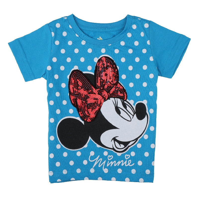 Bodycare Girls Cotton Minnie & Friends Round Neck Half Sleeves T-Shirt