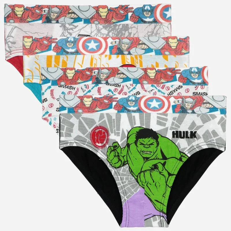Bodycare Avengers Boys Brief Solid Pack Of 4