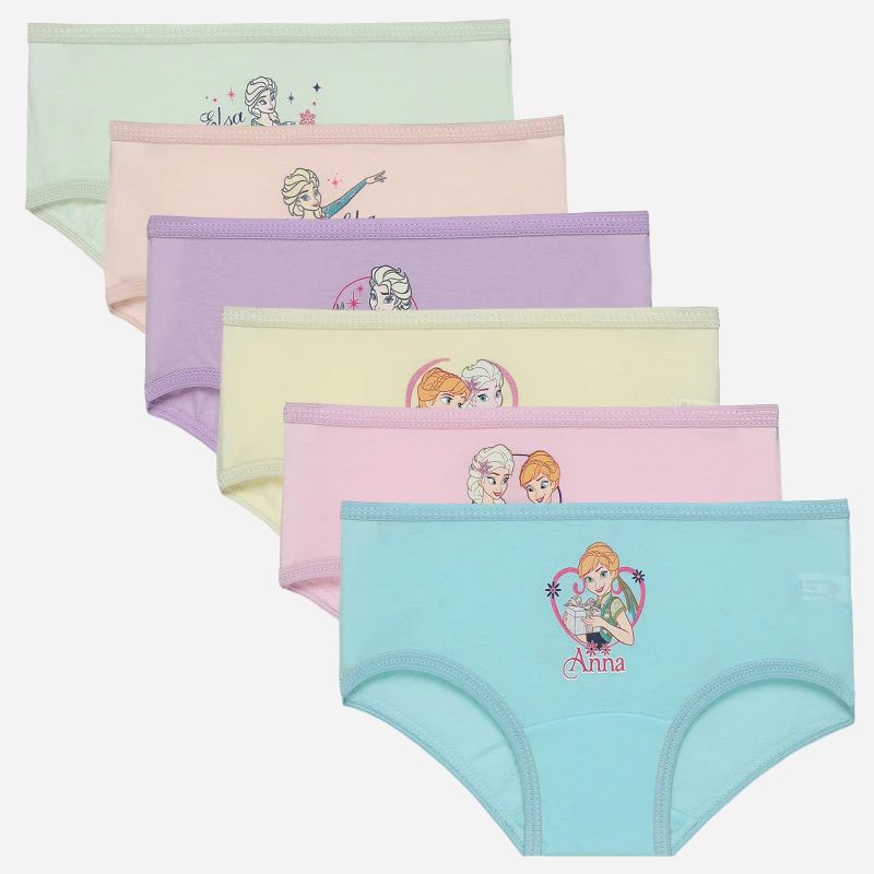 Bodycare Frozen Girls Cotton Panty Solid Pack Of 6