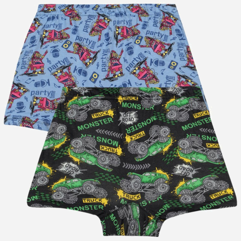 Bodycare Boys Cotton Trunk Self Design Pack Of 2