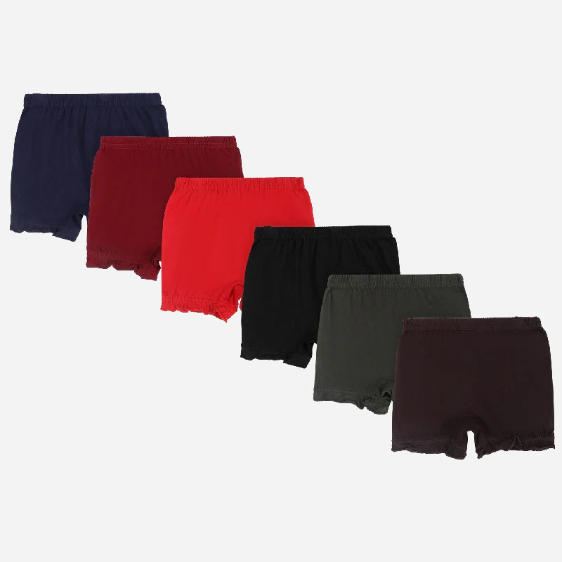 DYCA Unisex Solid Bloomer  Pack Of 6
