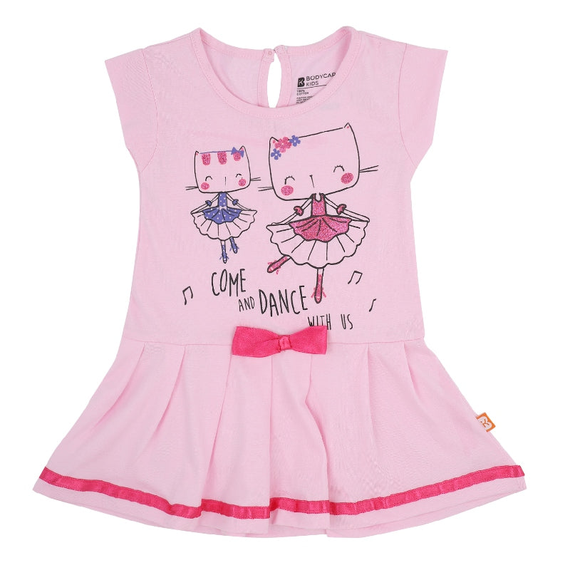 Bodycare Girls Cotton Half Sleeves Round Neck Frock