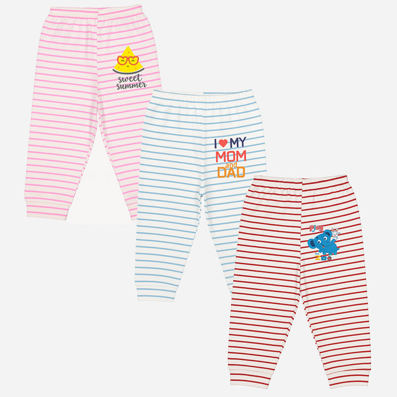 Bodycare Striped Pajami Pack Of 3