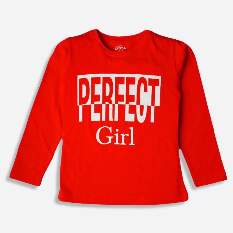 Dyca Girls Tshirt Round Neck Full Sleeves Solid