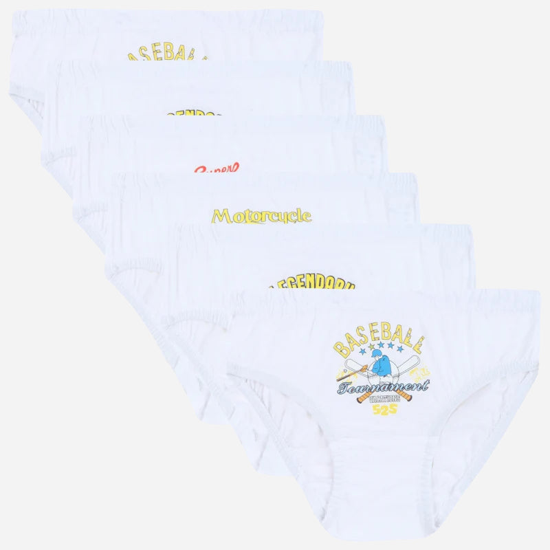 DYCA Boys Cotton Printed Brief  Pack Of 6