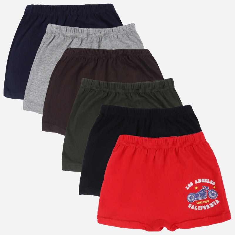 DYCA Boys Cotton Printed Trunk Pack Of 6