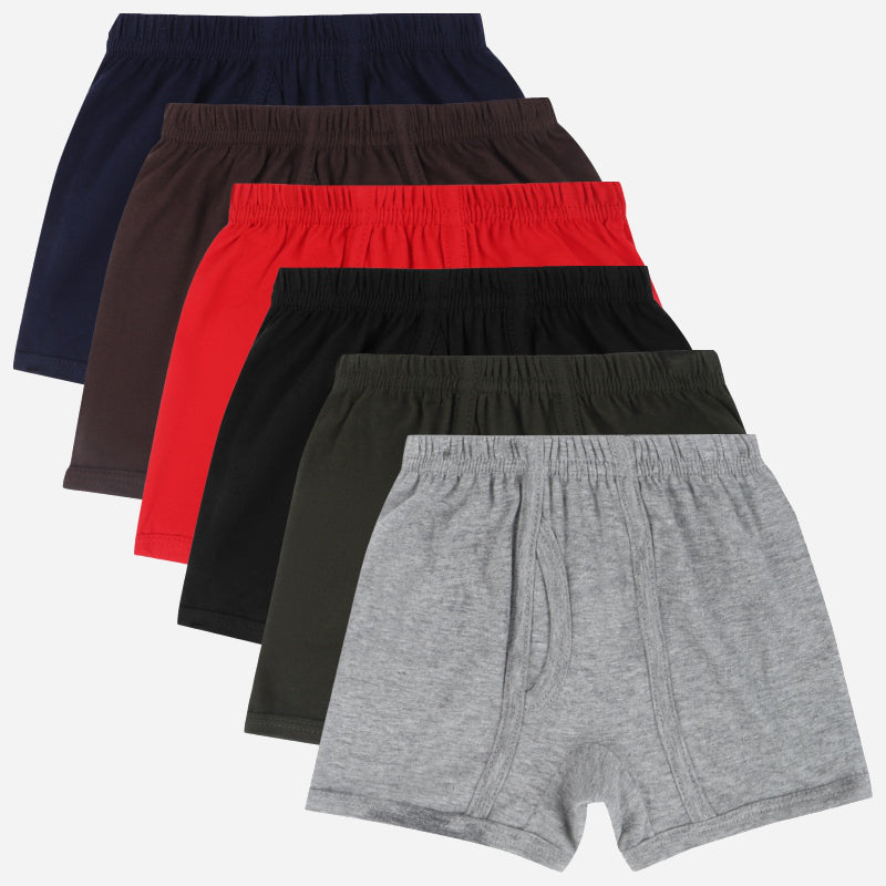 DYCA Boys Cotton Solid Trunk  Pack Of 6