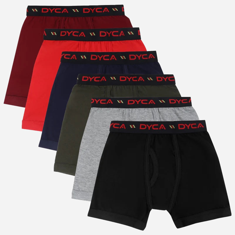DYCA Boys Cotton Solid Trunk  Pack Of 6