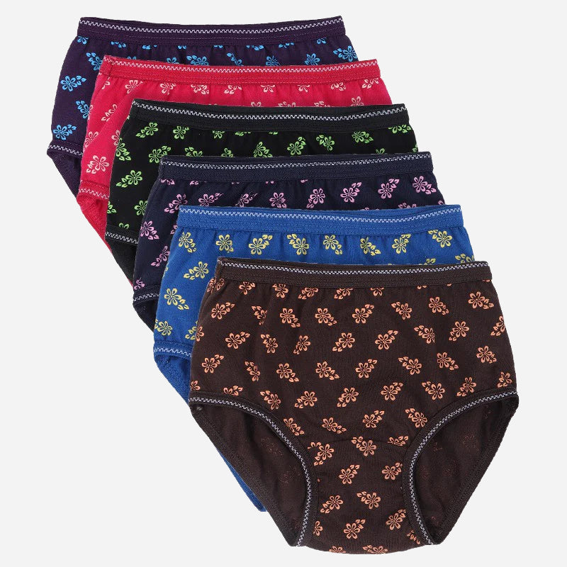 DYCA Girls Cotton Printed Panty Pack Of 6