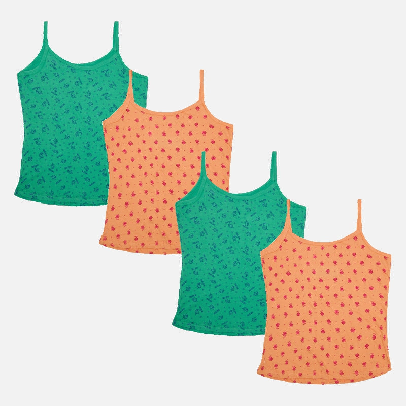 DYCA Girls Vest Pack Of 4 - Assorted
