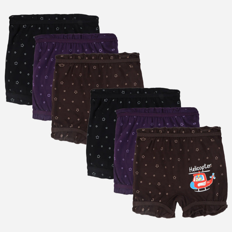 DYCA Unisex Printed Bloomer  Pack Of 6