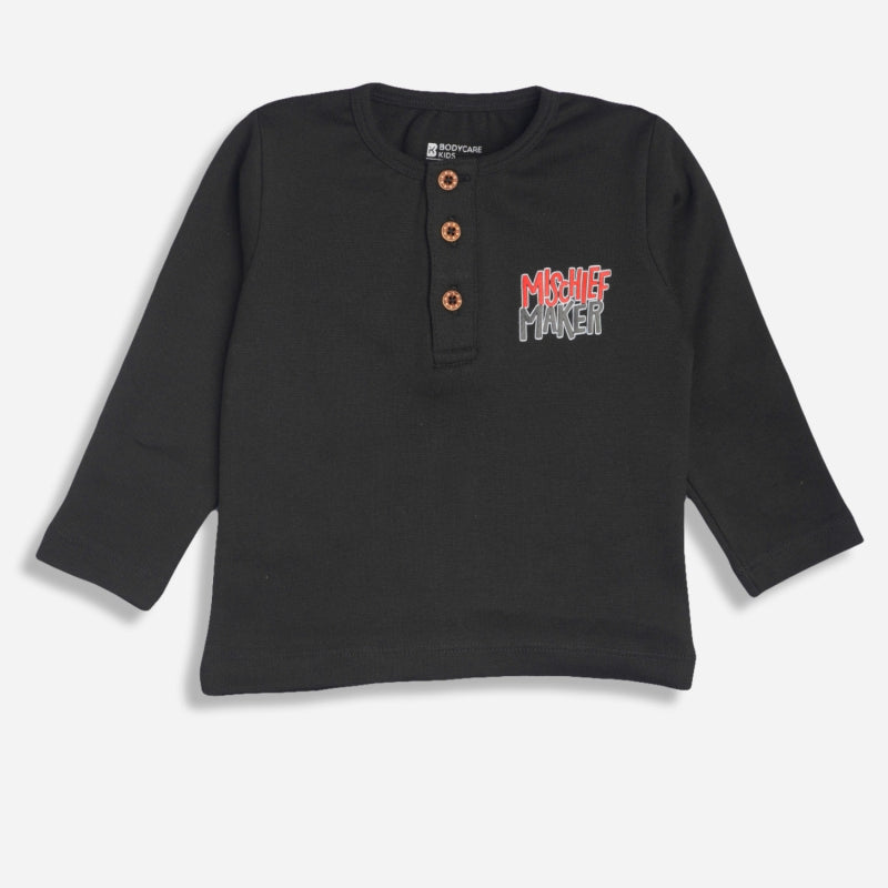 Bodycare Boys Tshirt Henlay Neck Full Sleeves Solid
