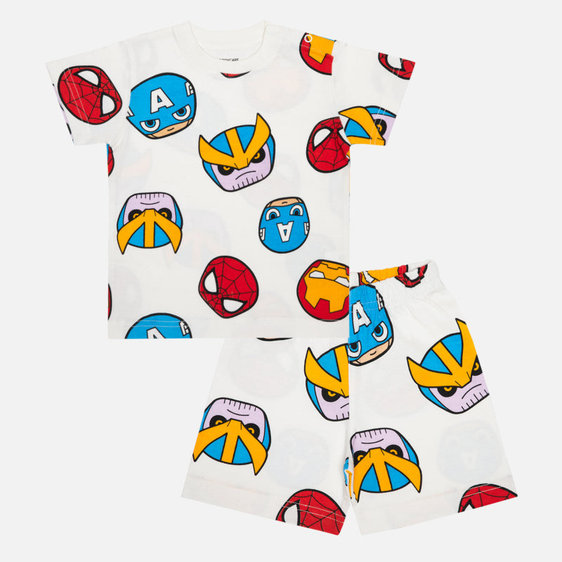 Bodycare Avengers Boys Set - White