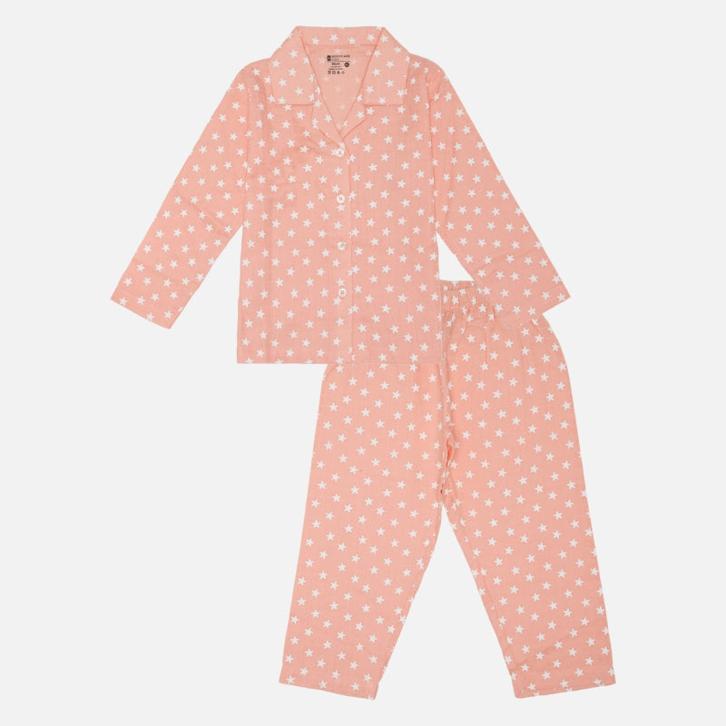 Bodycare Girls Night Suit - Apricot Peach