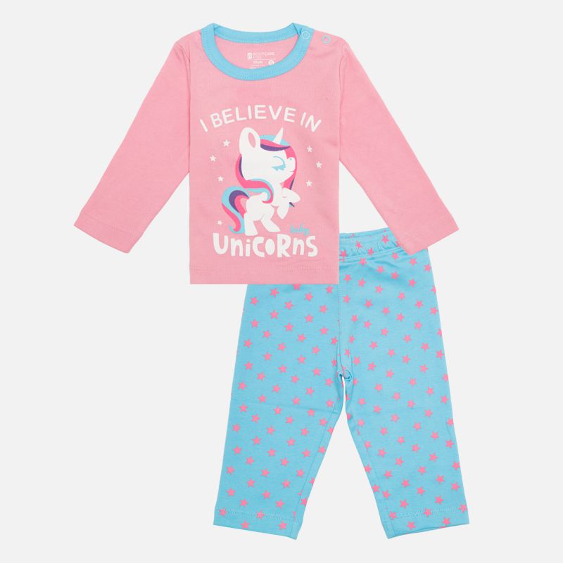 Bodycare Girls Night Suit - Aurora Pink