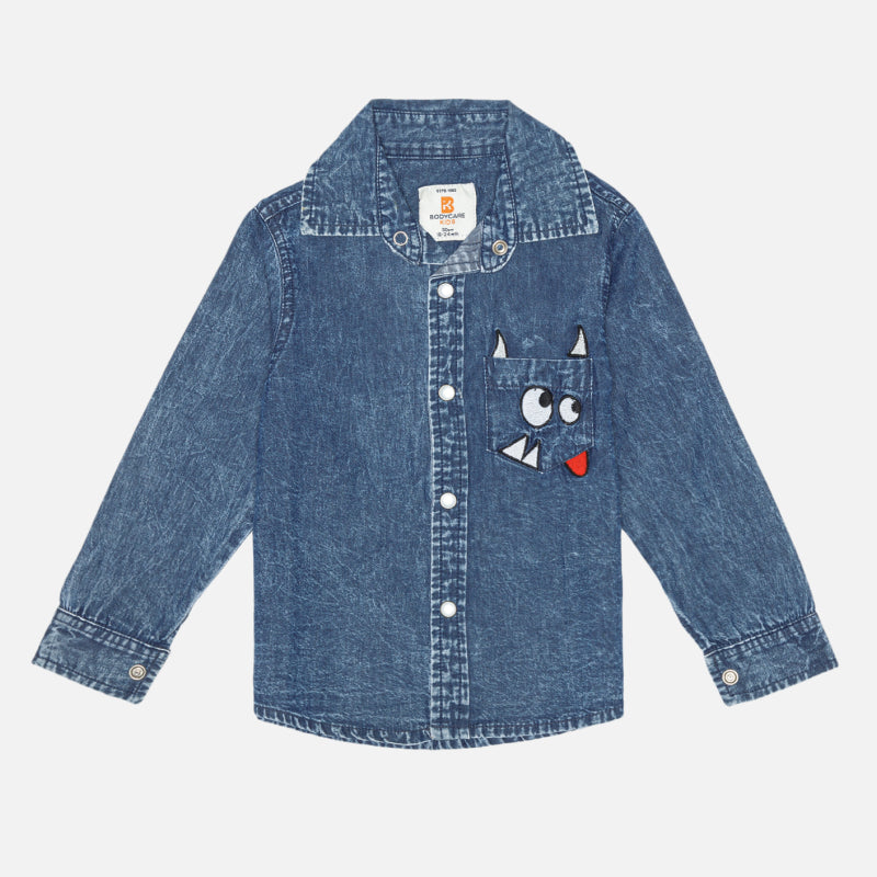 Bodycare Boys Shirt Solid - Blue