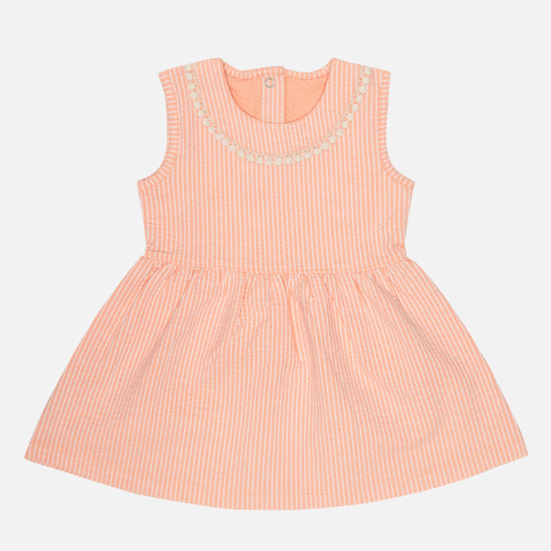 Bodycare Girls Frock - Peach