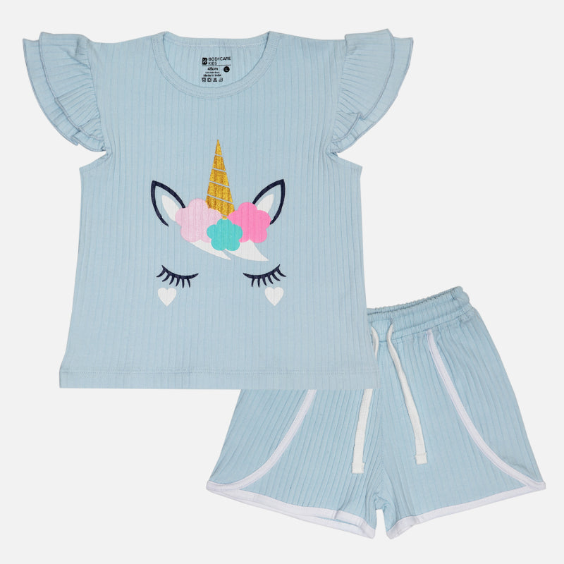 Bodycare Girls Night Suit - Pastel