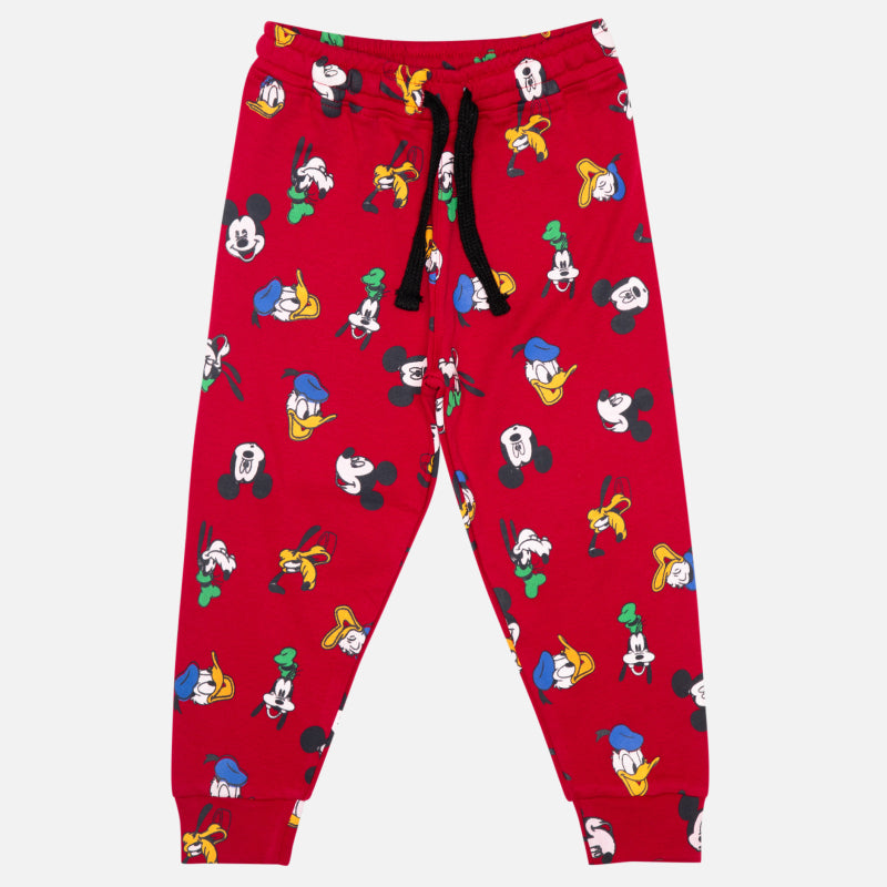 Bodycare Mickey & Friends Boys Trackpant - Red Crimson