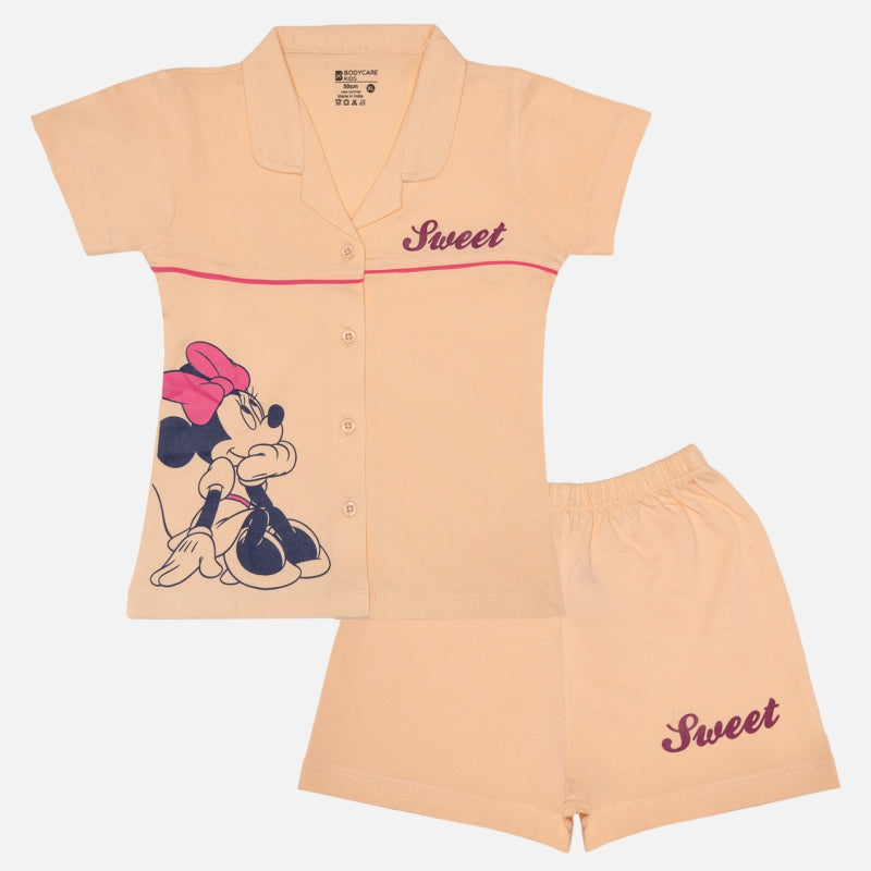 Bodycare Minnie & Friends Girls Set - Peach Nice