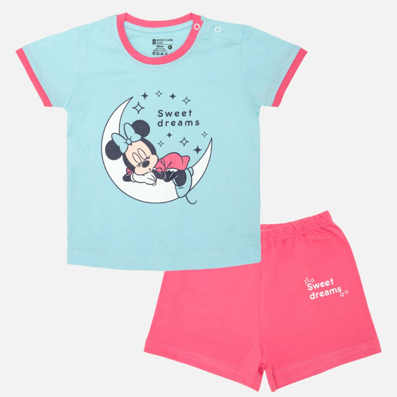 Bodycare Minnie & Friends Girls Set - Cyan