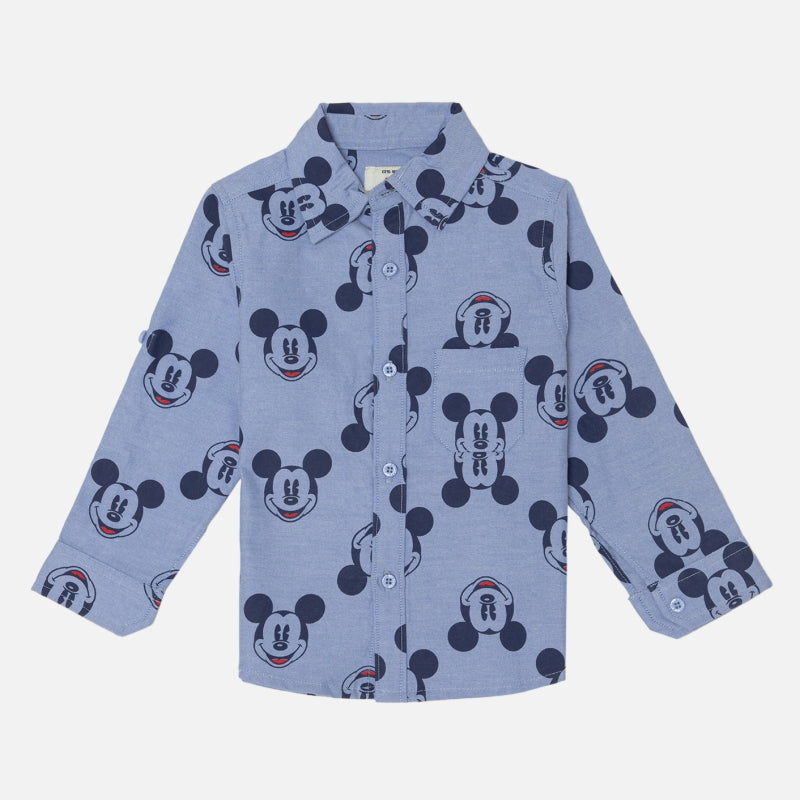 Bodycare Mickey & Friends Boys Shirt - Sky Blue